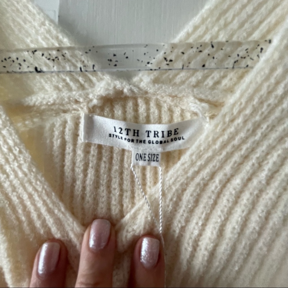 12th Tribe Off White Sweater